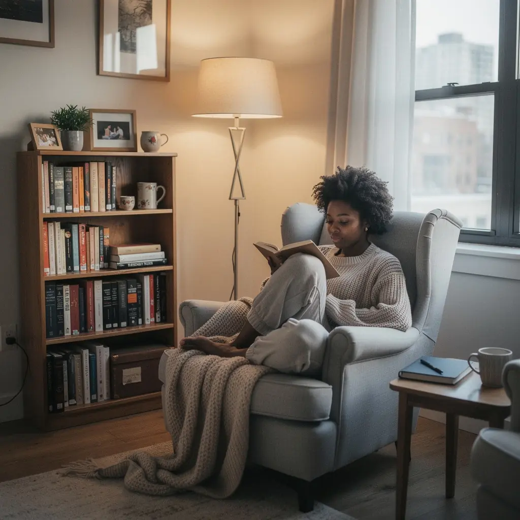 Przykład małego mieszkania z inteligentnym wykorzystaniem przestrzeni i funkcjonalnymi rozwiązaniami do przechowywania.